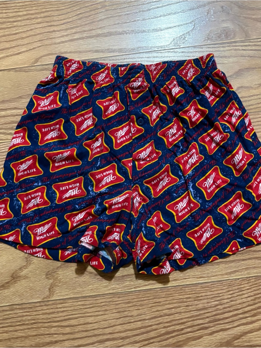 Y2K 2000s 2006 Miller High Life Beer Men’s Lounge Pajama Sleep Shorts Medium